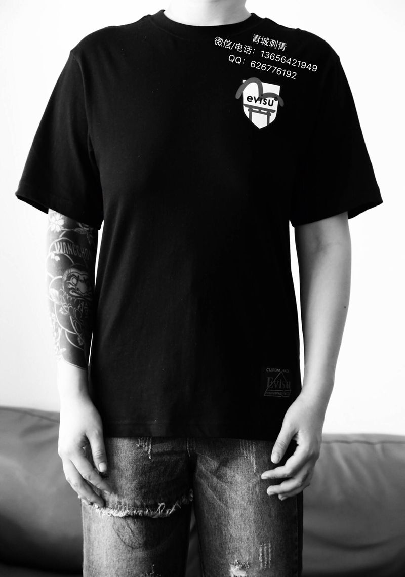 花臂 黑臂 达摩纹身纹身图片_手臂新传统纹身图案