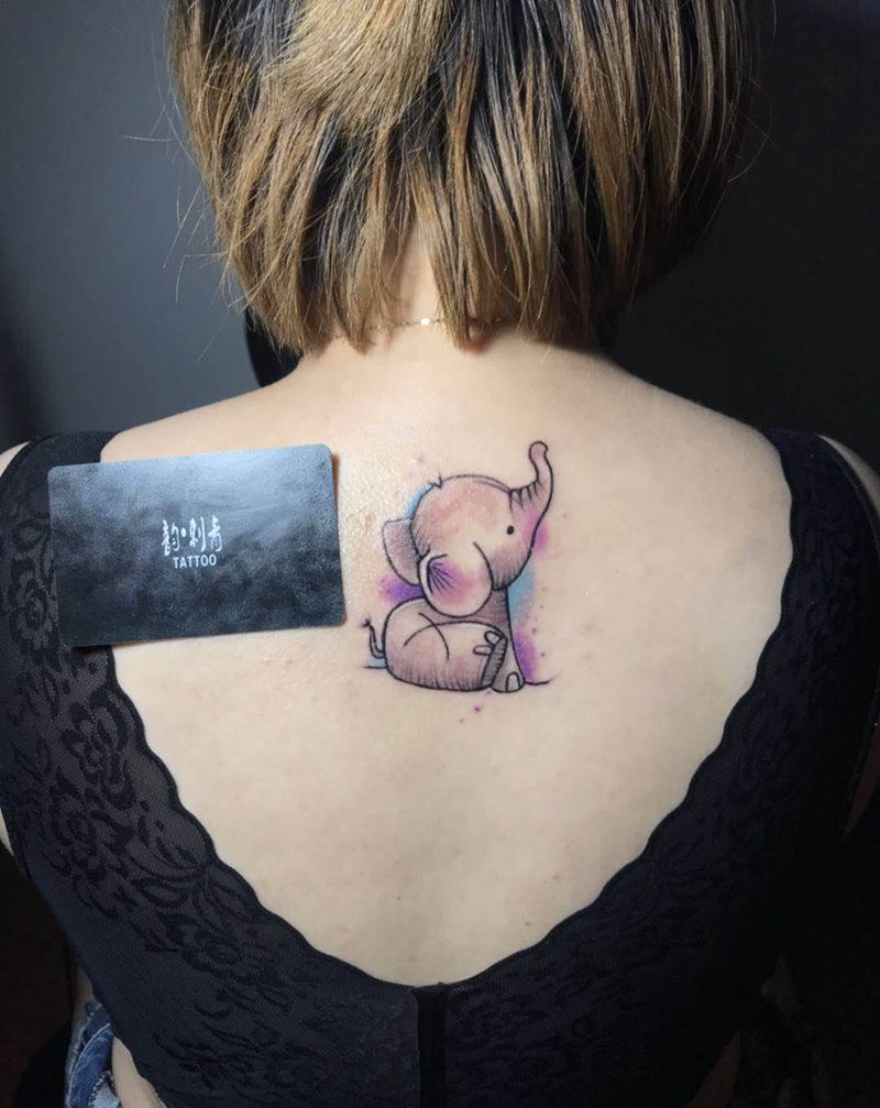 三个小图案纹身图片_背部腿部纹身图案