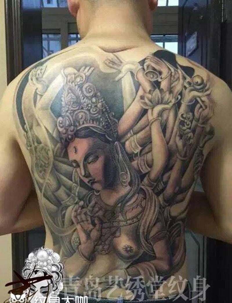 千手观音纹身图片