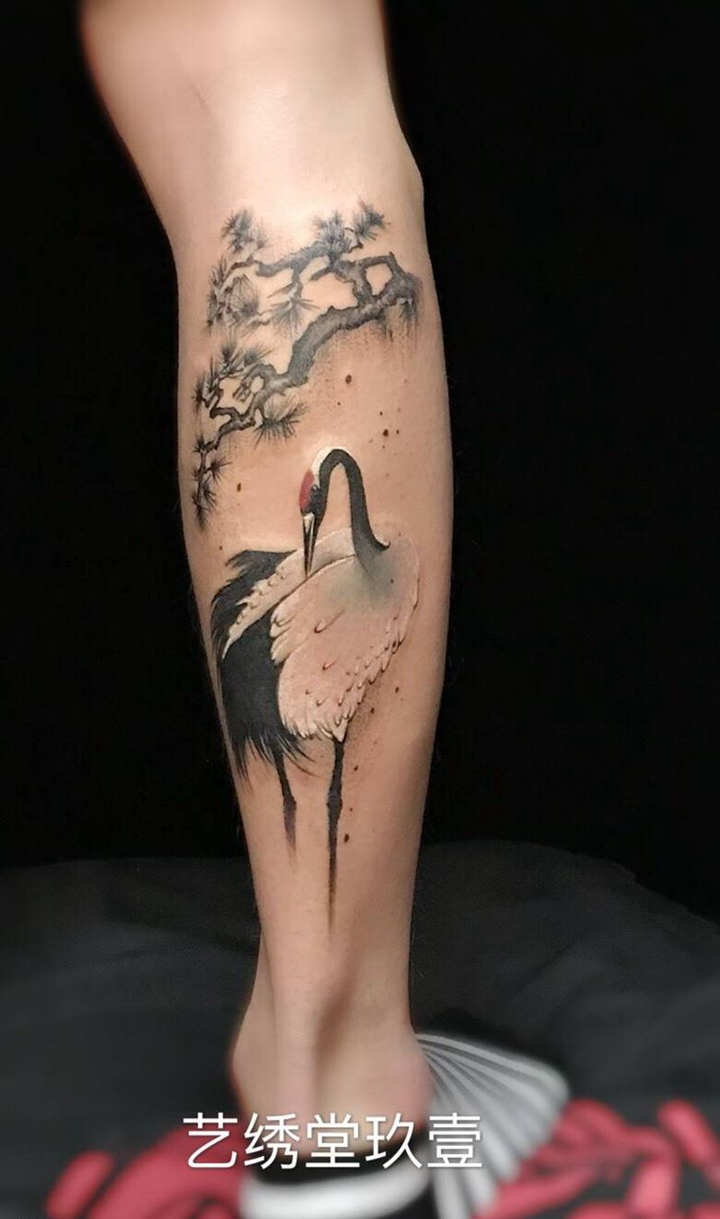 艺绣堂玖壹作品纹身图片_成品原创国画手臂手稿插画纹身图案