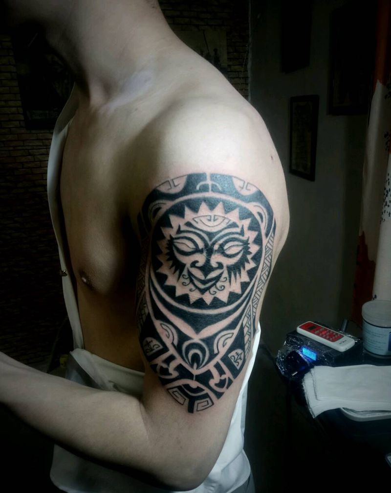 图腾修改上色纹身图片