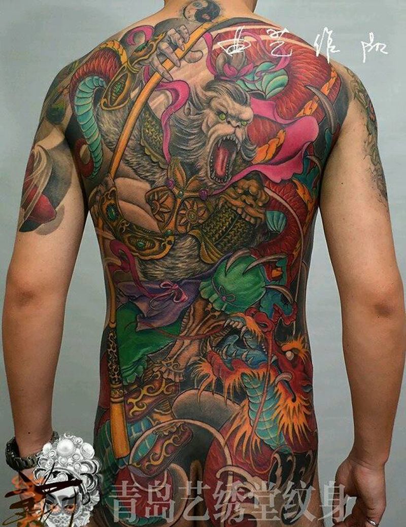 斗战胜佛纹身图片