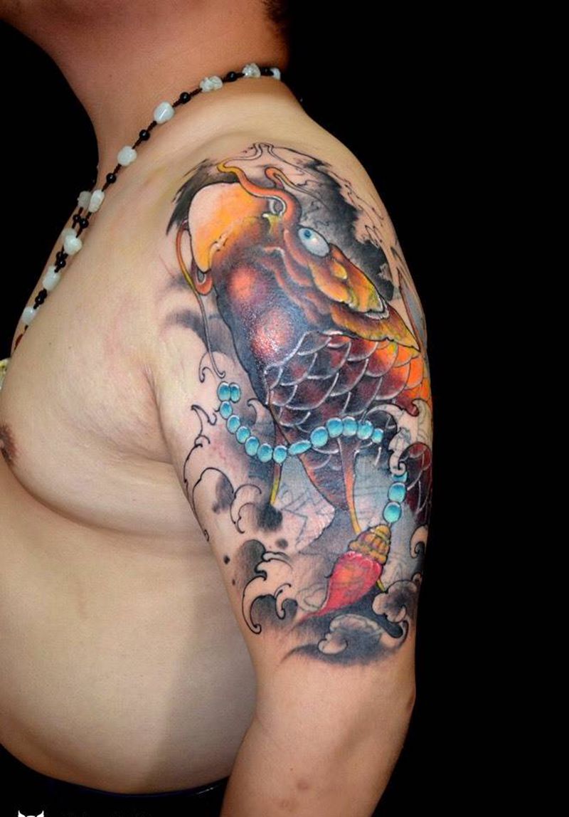 遮盖失败纹身纹身图片_成品写实原创手稿纹身图案