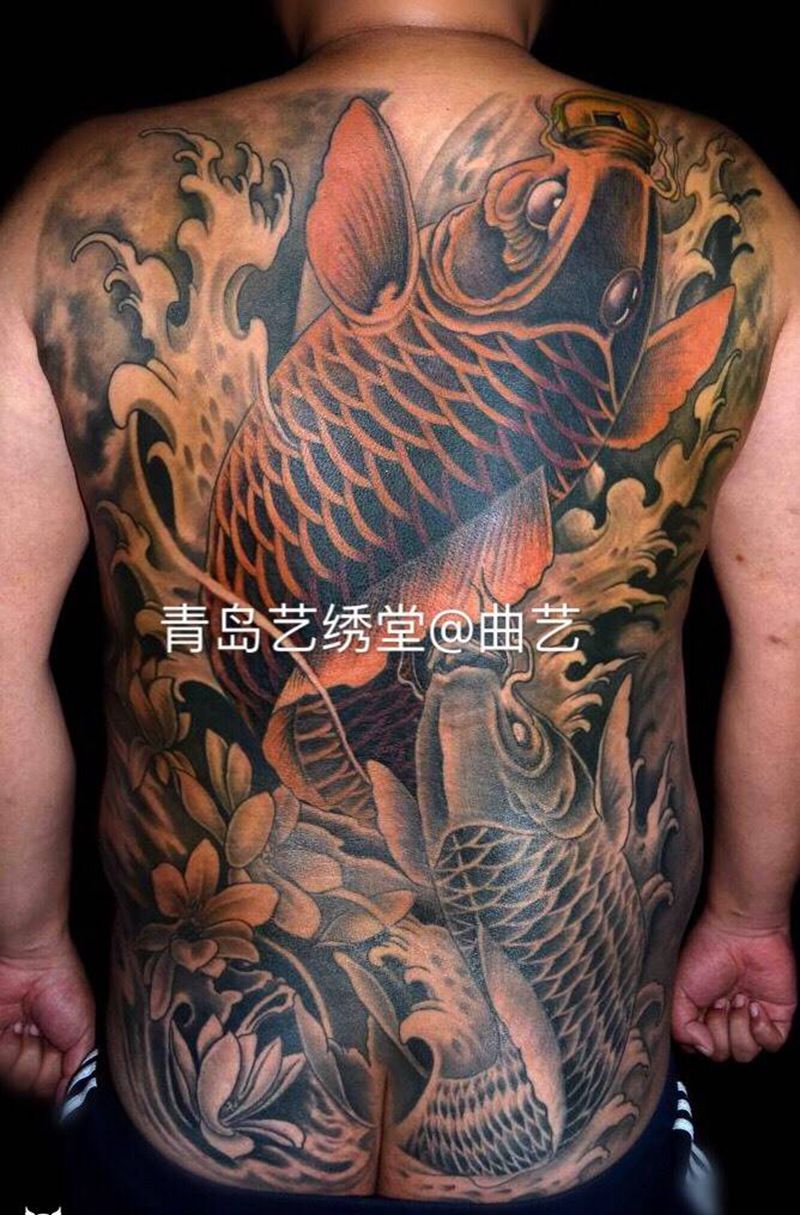 锦鲤纹身图片