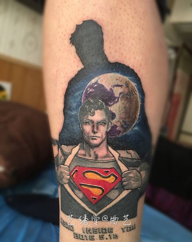 超人纹身图片