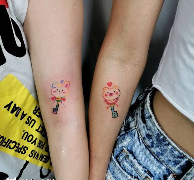 闺蜜纹身纹身图片_手臂纹身图案