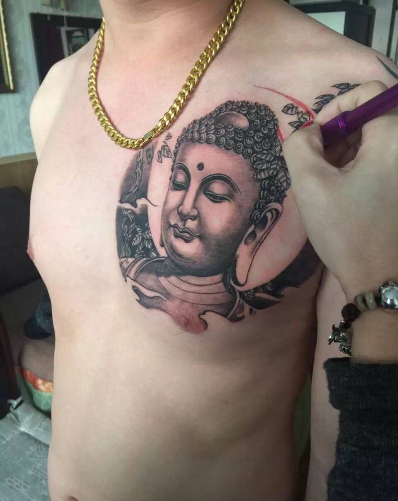 半胛进度纹身图片