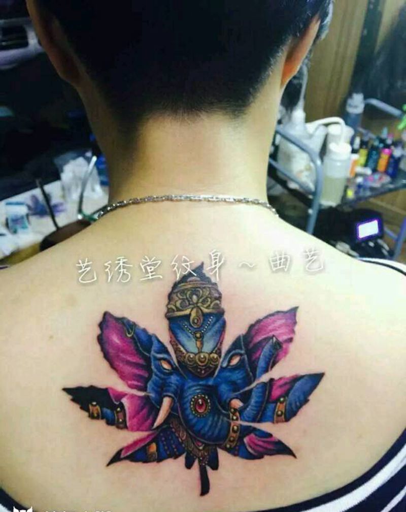 象神纹身图片