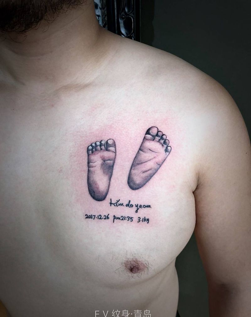 胖嘟嘟的小脚丫纹身图片