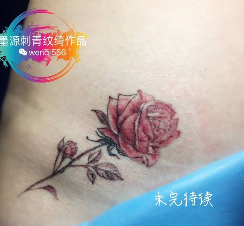 玫瑰纹身图片