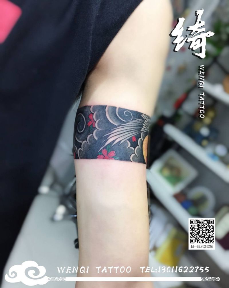 臂环纹身图片_老传统纹身图案