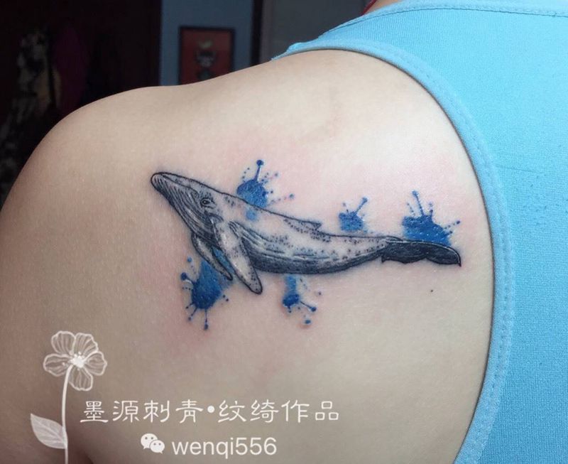鲸鱼纹身图片