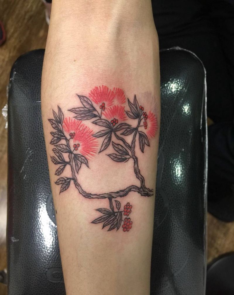 合欢花纹身图片