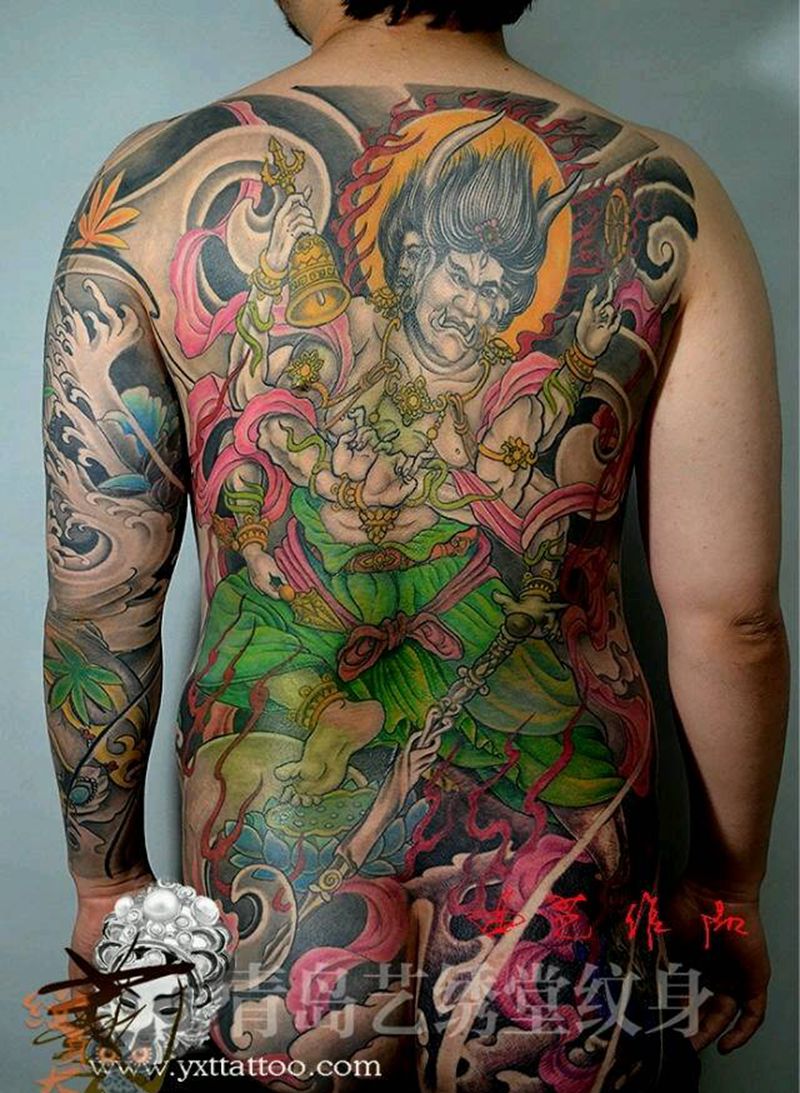 明王纹身图片