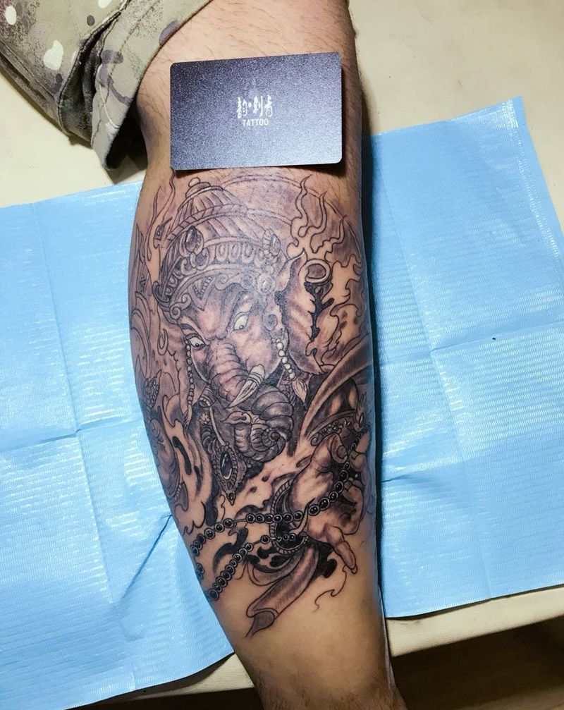 象神纹身图片
