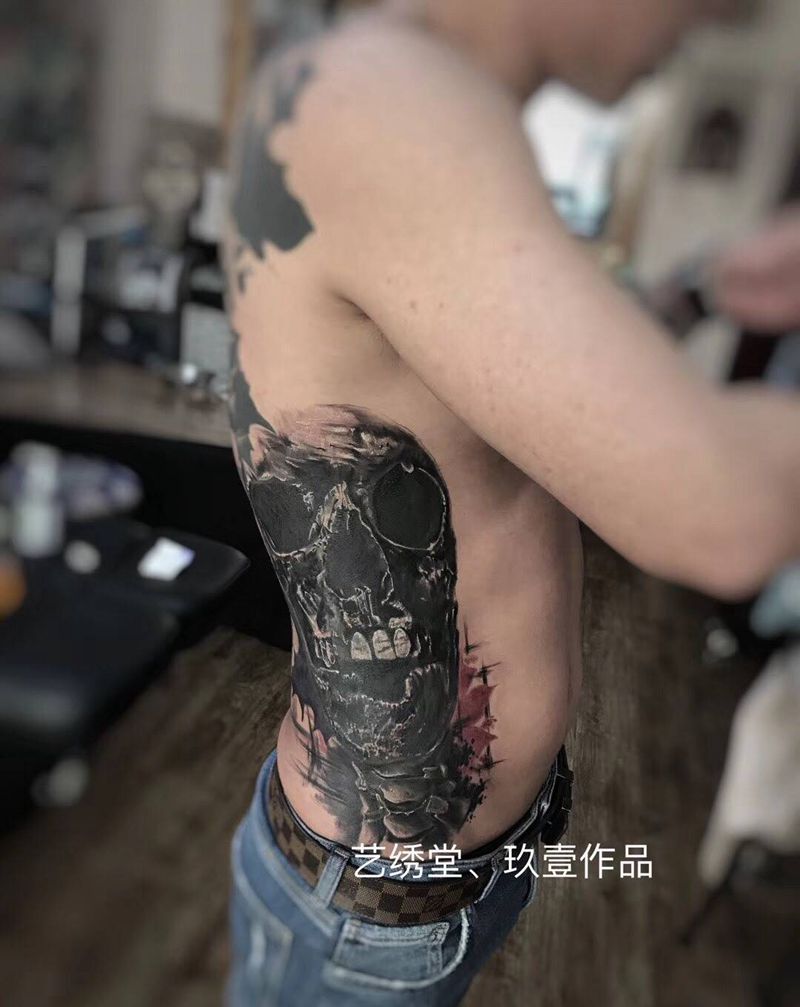 骷髅纹身图片