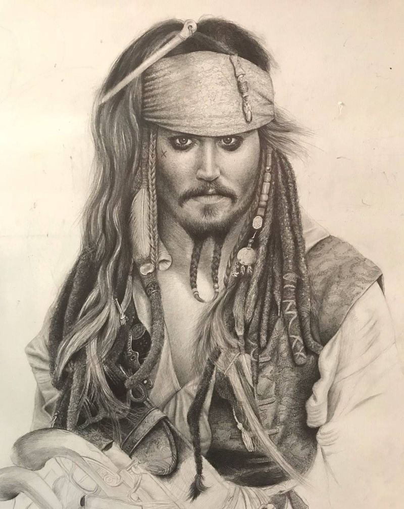 失恋的海盗纹身图片