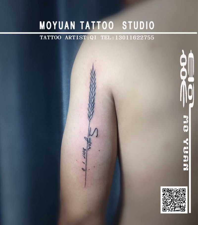 小麦纹身图片