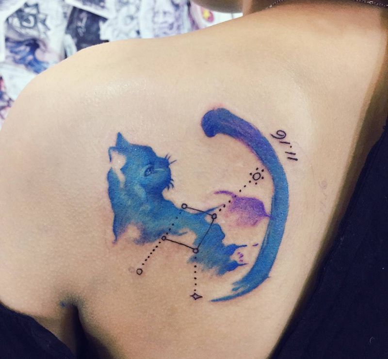 喵小姐纹身图片