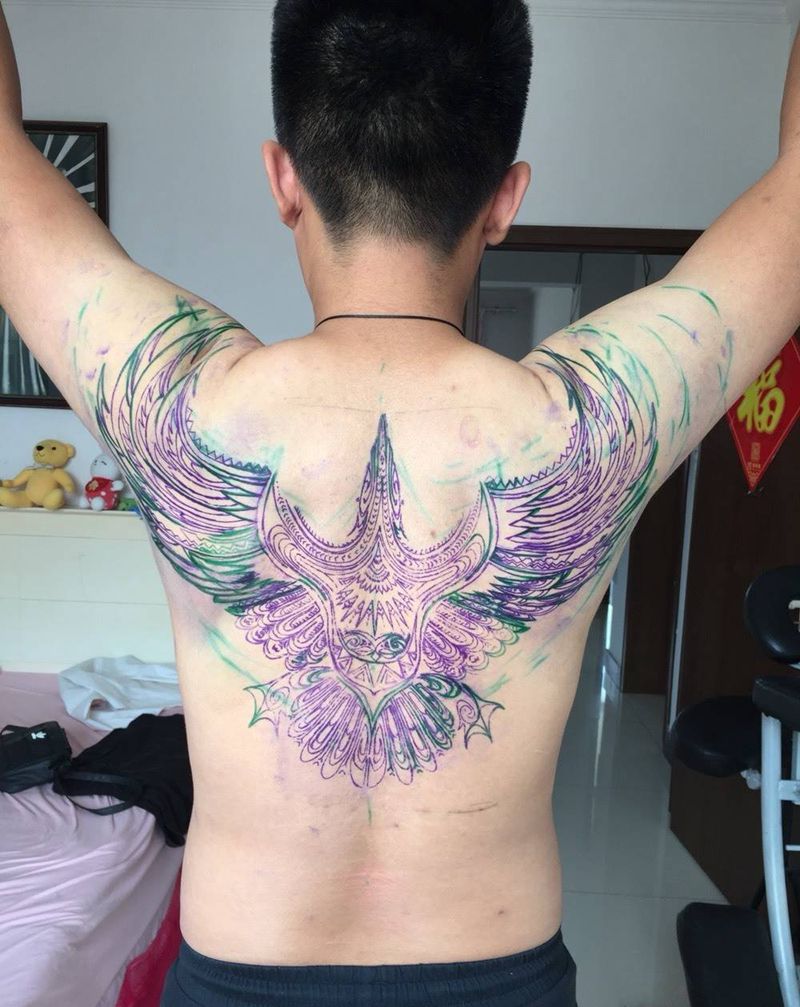 图腾鹰纹身纹身图片