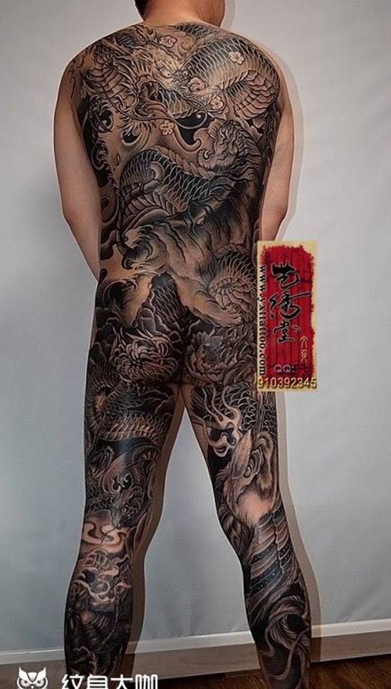 四大神兽纹身图片