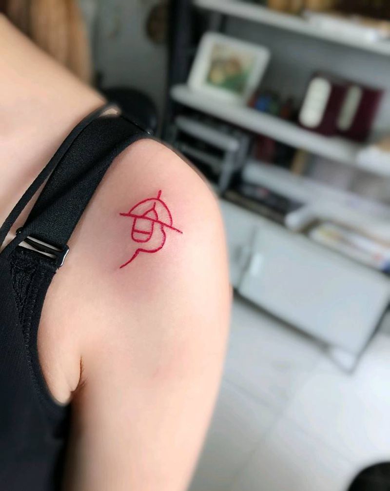 篆体纹身图片_肩部纹身图案