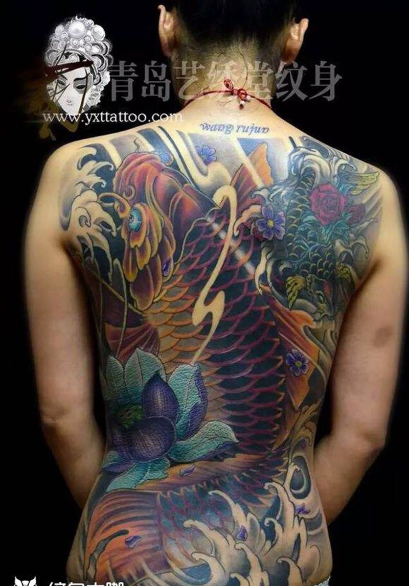 锦鲤纹身图片