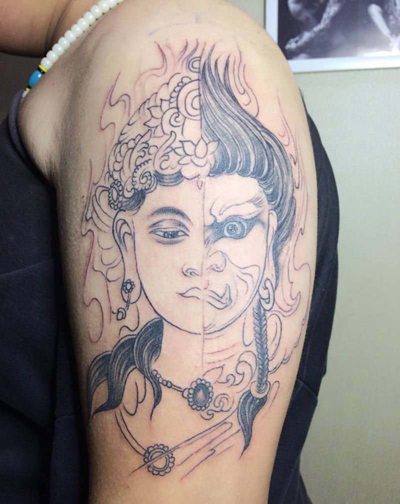 未完成纹身图片