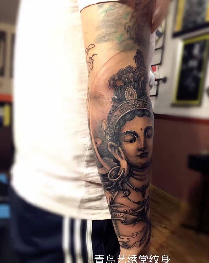 包臂进度纹身图片