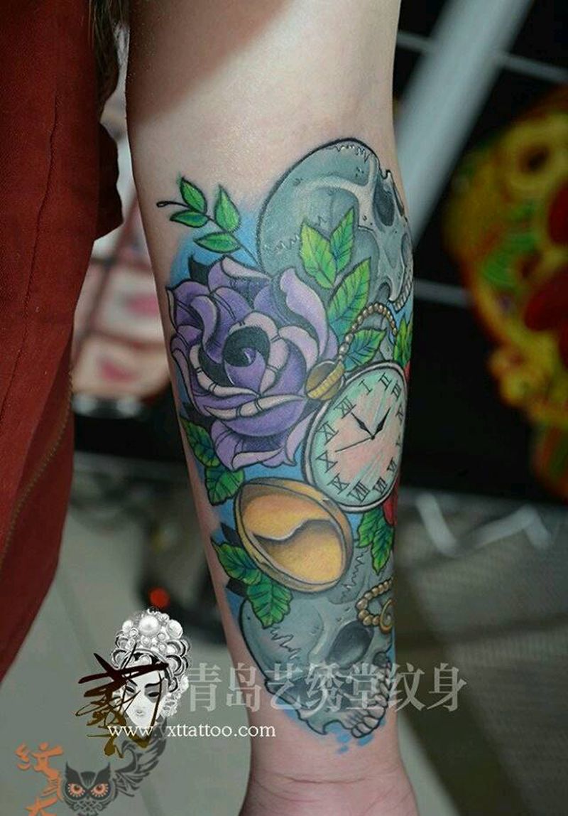 欧美接图纹身图片