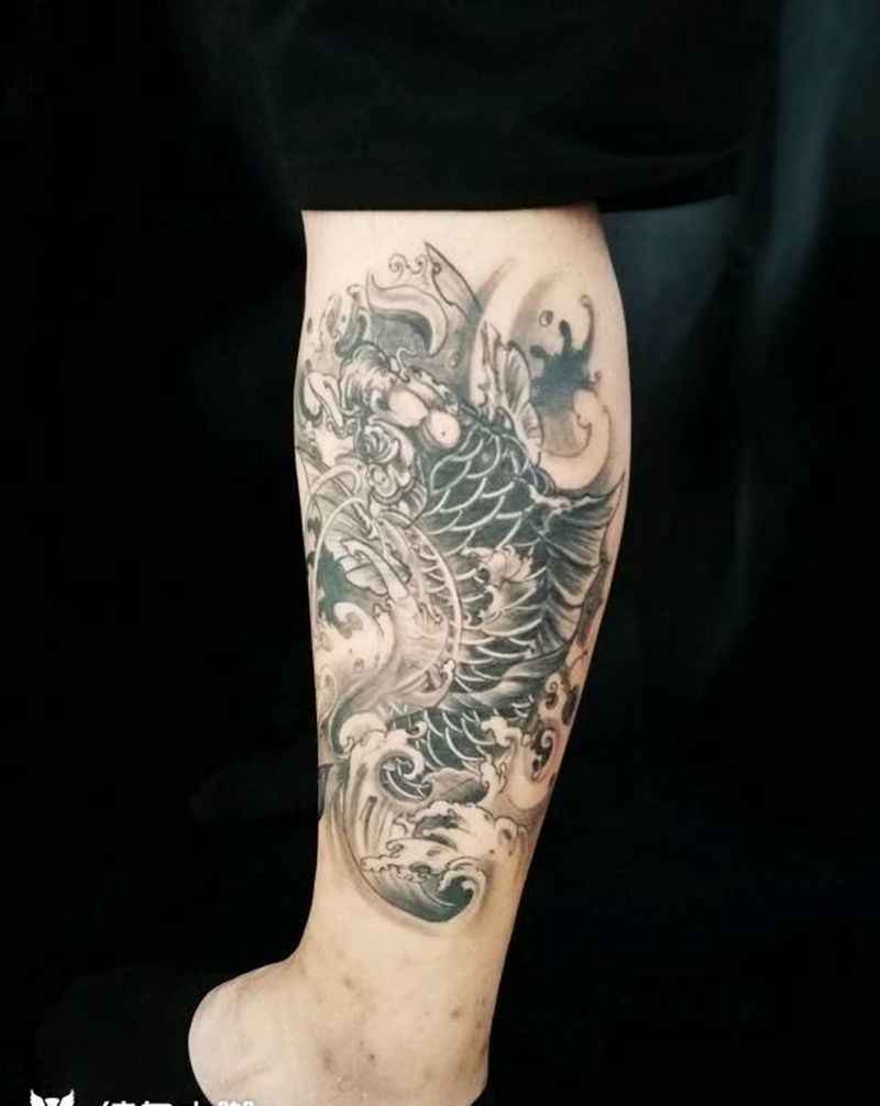 鲤鱼纹身图片