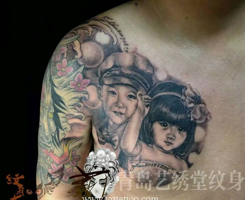 肖像纹身图片