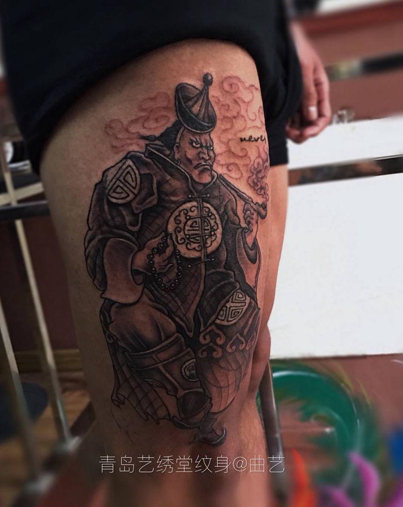 蒙古王爷纹身图片
