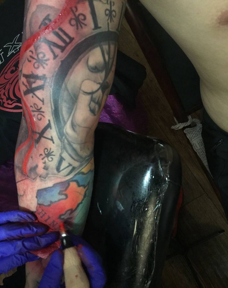 开始彩色纹身图片