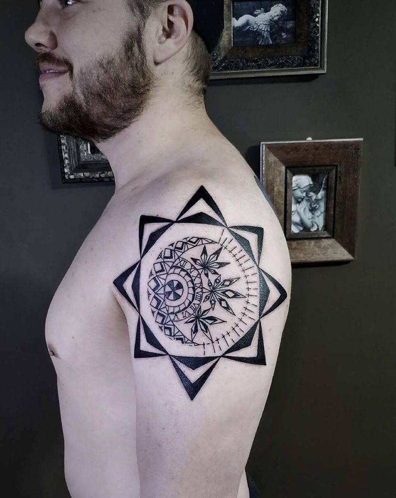 图腾纹身图片_手臂图腾青岛纹身图案