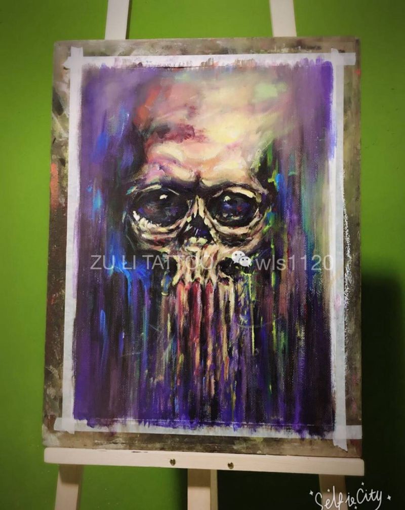 永恒的经典…骷髅纹身图片