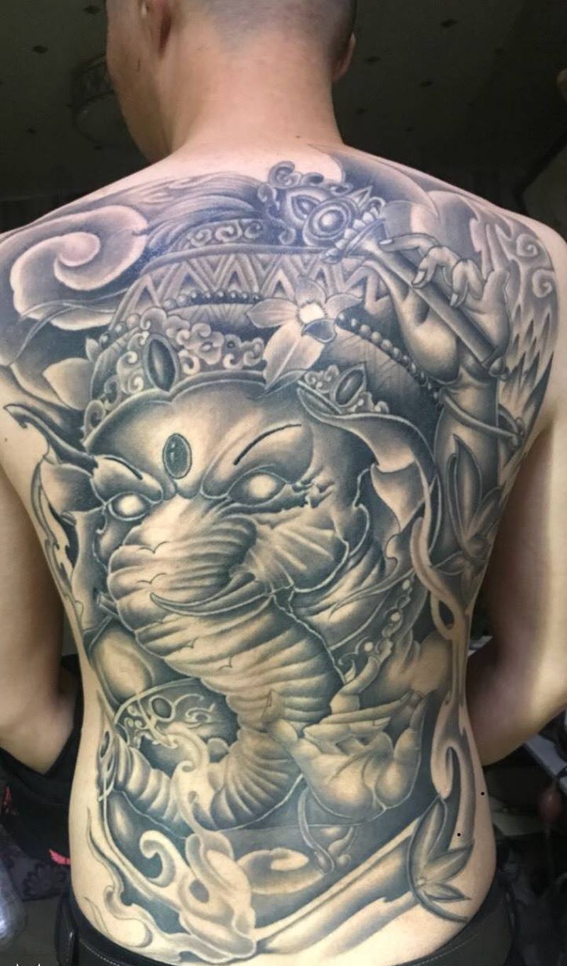 象神纹身图片
