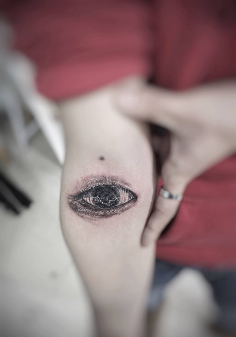 心灵之窗纹身图片_手部纹身图案