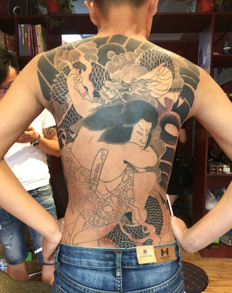 大日式纹身图片