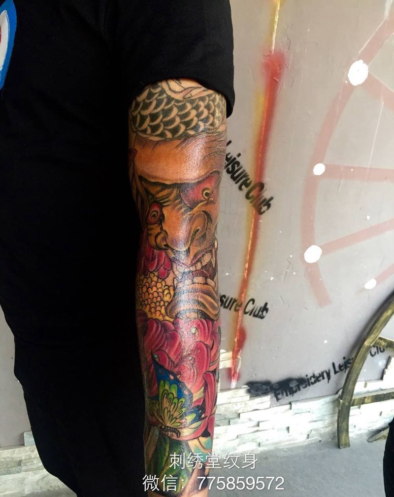 花臂纹身图片