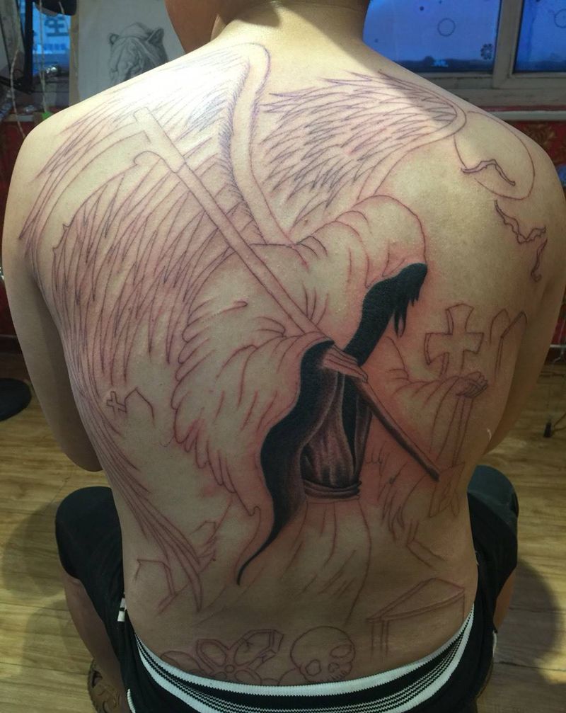 死神未完纹身图片