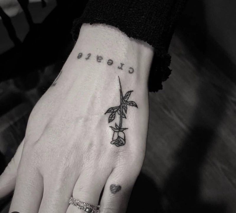 个性纹身纹身图片_成品欧美图腾腹部手部胸部植物文字习俗臀部纹身图案