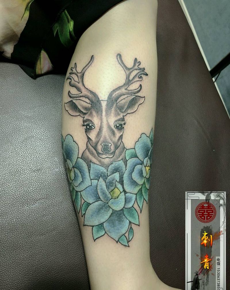 遮盖纹身图片_手臂腿部新传统New School纹身图案