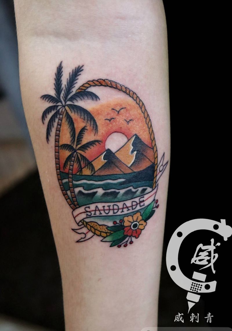 欧美小图纹身图片_Old School纹身图案