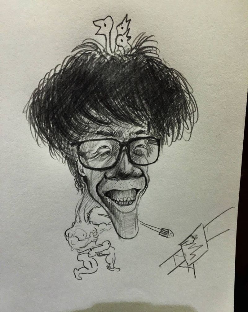 漫画徒弟 师弟纹身图片_成品手稿原创肖像纹身图案