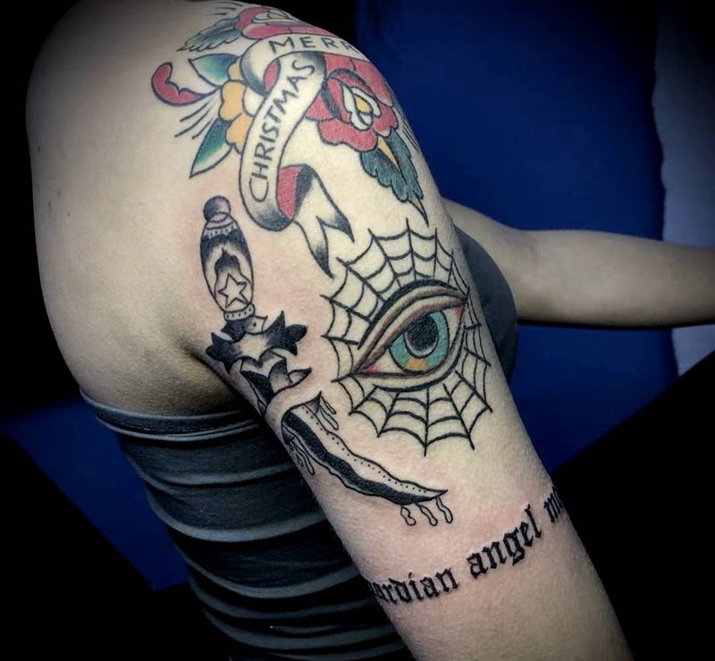 老顾客添新图纹身图片_Old School纹身图案