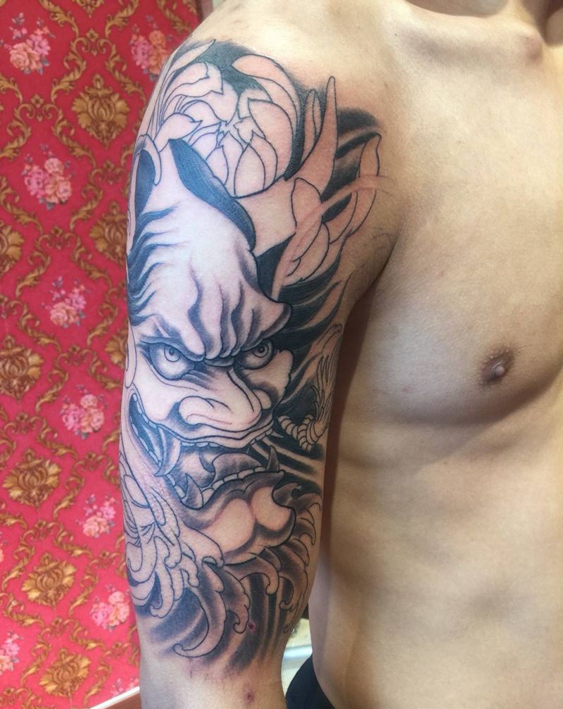 恢复后上色纹身图片