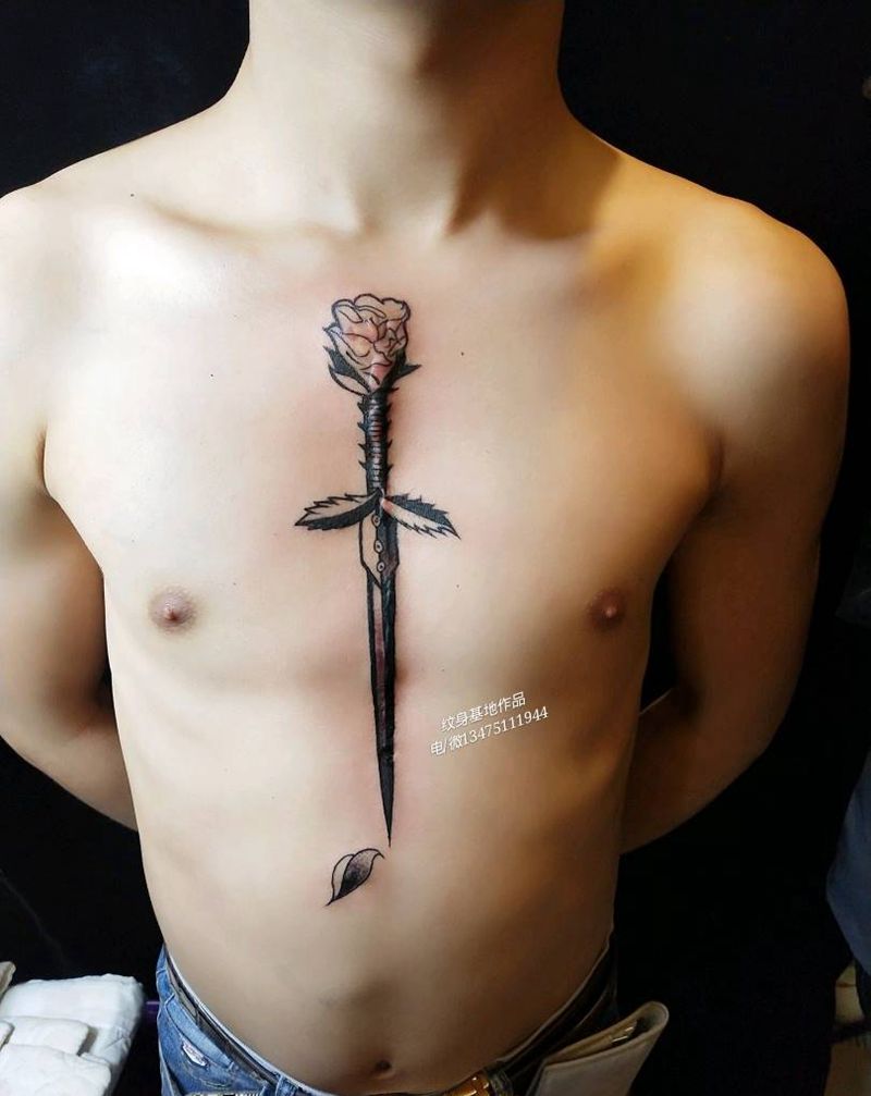 15厘米突出疤痕遮盖作品！纹身图片