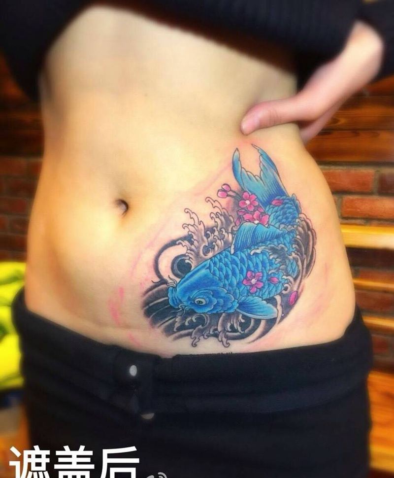 近期的修改遮盖作品纹身图片_成品手臂脚部腹部传统遮盖纹身图案