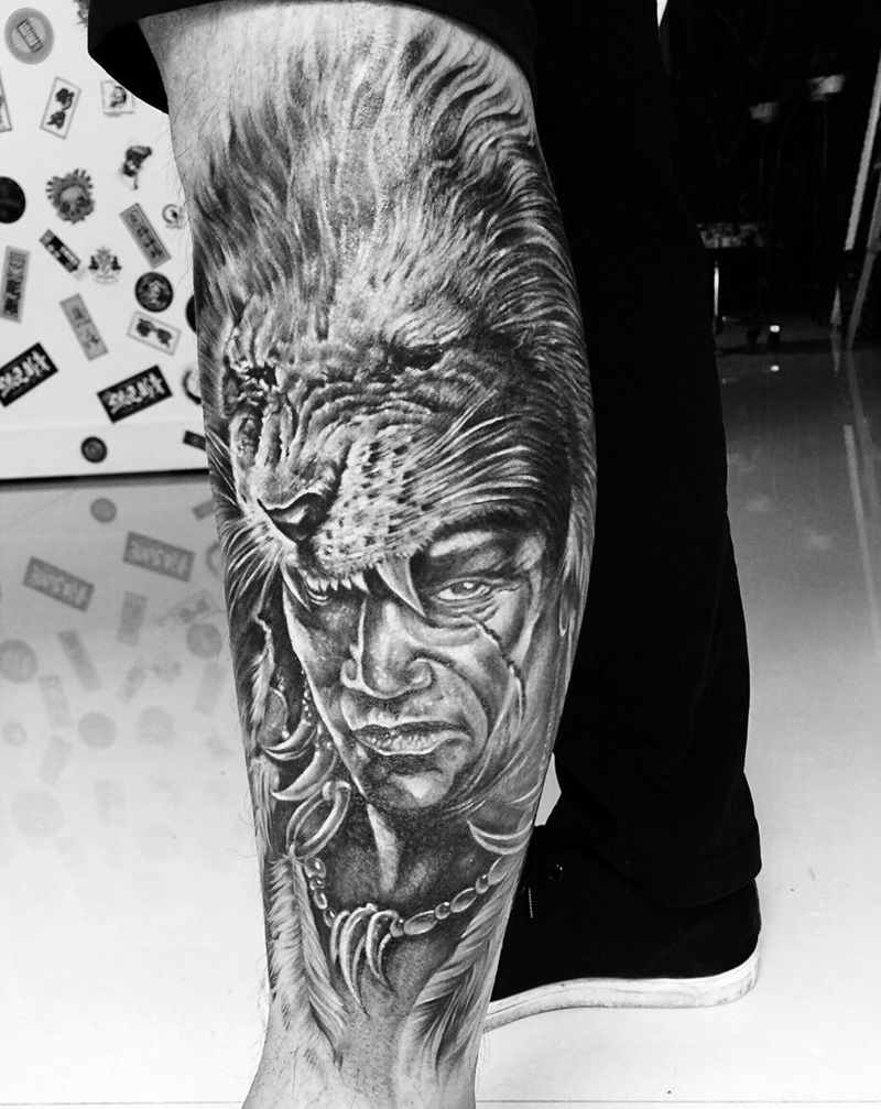 酋长纹身图片